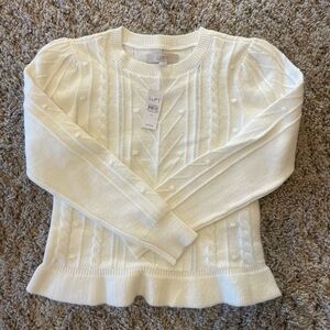 Cream sweater from the LOFT. Never worn. New with tags! Size XS.